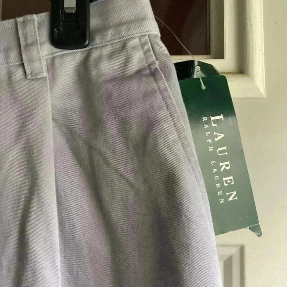 NWT NWT Lauren Ralph Lauren  High Rise light Lavender Chino Shorts Size 12 - Picture 7 of 7